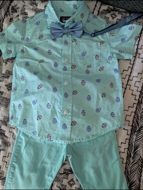 2T Easter Outfit (Children's Place) With Bow Tie